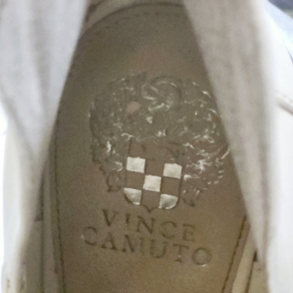 ❤️Vince Camuto White Leather Peep Toe Bootie, size 11 - Picture 5 of 9